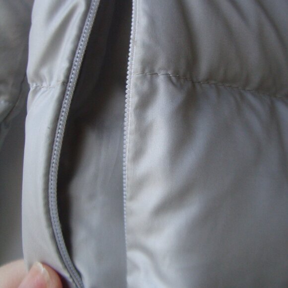 MARINA SPORT Women's Gray Duck Down Quilted Puffer Jacket, Size M-L. Italy - Picture 3 of 16